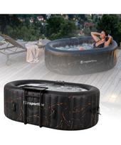 Pripučiamas SPA baseinas inSPORTline Voytano 150 x 80 x 65 cm - Juoda-auksinė