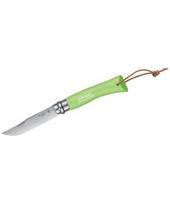 Sudedamas peilis Opinel Trekking Nr.7, nerūdijančio plieno ašmenys, žalia rankena