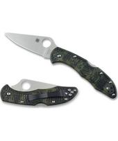 Sulankstomas peilis Spyderco C11ZFPGR Delica 4 Zome, žalias