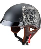 Motociklininko šalmas W-TEC Black Heart Longroad - Wings Skull