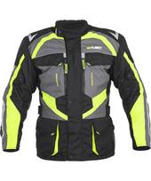 Vyriška motociklininko striukė W-Tec Burdys Evo - Juoda, pilka, žalia