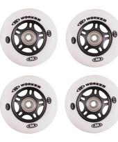 Rinkinys 4 vnt. – ratukai 72 mm ir guoliai ABEC-7, chromas
