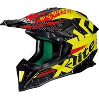 Motokroso šalmas X-Lite X-502 Nac-Nac LED, geltonas - Juoda/geltona