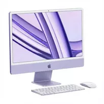 iMac Z1E7 59,62 cm 23,5 colio standartinis stiklas M4 8 branduolių CPU/8 branduolių GPU/16 branduolių N.E. 16GB 256GB SSD be Ethernet MM MaKey DE Violet