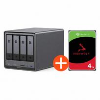 UGREEN NASync DXP4800 Plus NAS sistema 4 lizdų 4TB įskaitant 1x Seagate IronWolf ST4000VN006 4 TB | DXP4800 Plus + 1x ST4000VN006 | 6941876232611