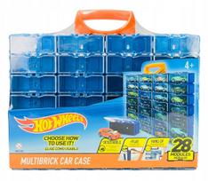 Lagaminas automobiliams Mattel Hot Wheels Multibrick HWCC8, mėlyna sp./oranžinė sp.