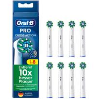 Elektrinio dantų šepetėlio galvutė Braun Pro Cross Action, balta sp., 8 vnt.