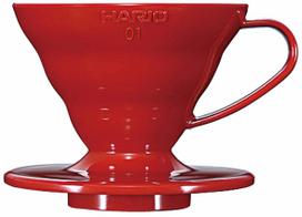 Kavos lašintuvas Hario V60-01 VD-01R, 0.2 l, raudona sp.