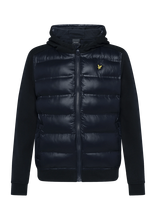 Lyle & Scott - Hybrid Hoodie - Džemperis - Tamsiai mėlyna