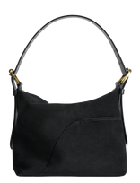 ATP Atelier - Bassanina Black Suede/Vacchetta - Rankinė - Juoda