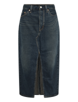 Levi's® - Decon Slit Midi Skirt High Vib - Iki kelių ir midi sijonai - Tamsiai mėlyna