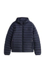 Tommy Hilfiger - Packable Recycled Hooded Jacket - Paminkštinta striukė - Tamsiai mėlyna