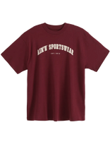 Aim´n - Varsity Boyfriend T-Shirt - Sportiniai marškinėliai - Burgundiška splava