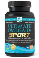 NORDIC NATURALS Ultimate Omega-D3 Sport - 60 kapsulių