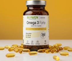 Biowen Omega 3 Forte 1000 mg EPA, 500 mg DHA – food supplement for humans – 90 capsules
