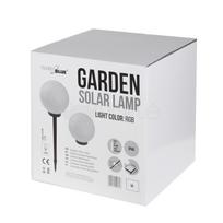 Solarna „GreenBlue“ saulės energija varomas šviestuvas, laisvai pastatomas, sodo, rutulio formos, 25x25x58cm, RGB LED, GB165