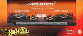 Mattel HOT WHEELS PREMIUM F1 dviejų McLaren Lando Norris ir Oscar Piastri bolidų rinkinys (JMM91)