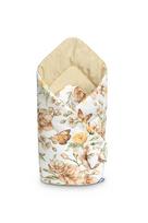Dvipusis vokelis kūdikiui "Floral beige" 