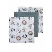 Meyco Baby marliniai muslino vystyklai Animal Multicolour, 70×70 cm, 3 vnt.