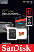 Western Digital Ireland „SanDisk“ atminties kortelė „Micro SD UHS-I 64GB“ SDSQXAH-064G-GN6MA