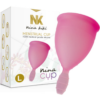 NINA KIKÍ - Menstruacinė taurelė rožinė - dydis L
