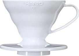 Kavos lašintuvas Hario V60-01 VD-01W, 0.2 l, balta sp.