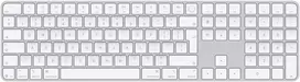 Apple Magic Keyboard with Touch ID and Numeric Keypad for Mac models with Apple silicon (USB–C) - INT - White Keys - MXK73Z/A