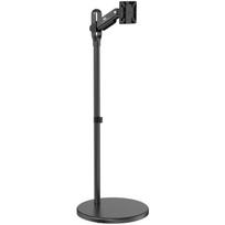 Maclean mobilus monitoriaus/TV stovas MC970B, 17-35 colių, 75x75mm, 100x100mm, juodas, maksimali apkrova 10kg, paslėpti ratai