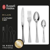 Russell Hobbs Stalo įrankių rinkinys RH02229EU7, 16 vnt., Nerūdijantis plienas, Juoda, Sidabrinė, Nelipnus