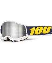 Motokroso akiniai 100% Accuri 2 Mirror - Torc balta, veidrodinis pleksiglasas