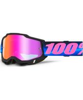 Motokroso akiniai 100% Accuri 2 Mirror - Superdome mėlynai rožinė, raudonas pleksistiklas