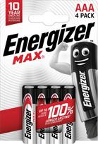 Energizer Max AAA-LR3 1.5V šarminės baterijos (4 vnt)