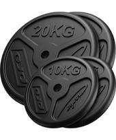 Ketaus svarsčių komplektas Marbo, 60 kg / 2x20 kg + 2x10 kg
