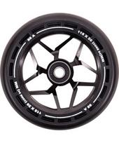 Paspirtuko ratukai LMT L, 115 mm, su ABEC-9 guoliais - Juoda/Juoda
