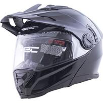 Atverčiamas enduro šalmas W-TEC Biscay P/J - Blizgi juoda