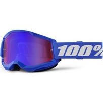Motokroso akiniai 100% Strata 2 New Mirror - Mėlyna, raudonas/mėlynas pleksis