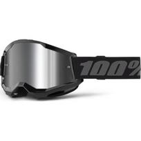 Motokroso akiniai 100% Strata 2 New Mirror - Rožinė, raudonas pleksistiklas