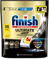 Indaplovių kapsulės FINISH Ultimate Plus Lemon, 36 vnt.