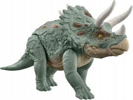 Žaislinė figūrėlė Mattel Jurassic World Gigantic Trackers Triceratops HTK79, žalia sp.