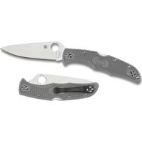 Sulankstomas peilis Spyderco C10FPGY Endura 4, Flat Ground, pilkas