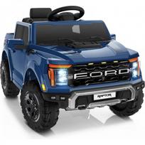 Elektrinis vaikiškas automobilis Ford Raptor, dvivietis, 24 V, mėlynas