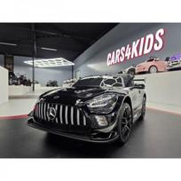 Elektrinis vaikiškas automobilis Mercedes GT3 AMG, metalinės juodos spalvos