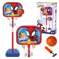 „Spidey“ krepšinio rinkinys, reguliuojamas krepšys + kamuolys, 14 cm, SP0880