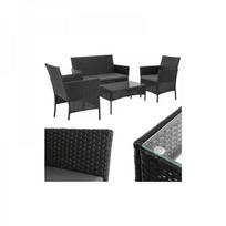 Gardlov 26908 juodo rotango sodo baldai