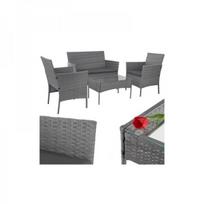Gardlov 26907 antracito spalvos rotango sodo baldai