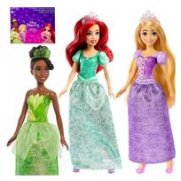 Mattel Disney Princess 3 lėlių rinkinys: Ariel + Tiana + Rapunzel ZA6036