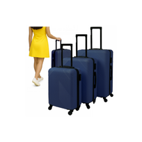 Lagaminų komplektas 3in1 - tamsiai mėlynas Trizand 26664