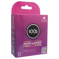 EXS vidinis prezervatyvas - be latekso moteriškas prezervatyvas (4 vnt.)