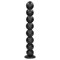 Ouch! Geismo rutuliukai - didelė analinė karoliukų grandinėlė (juoda) - 55 cm