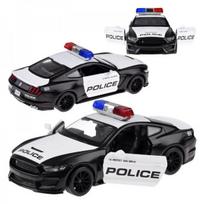 Metalinis policijos automobilis Ford Shelby GT350 mastelio 1:32 žibintų švyturėliai ZA4610